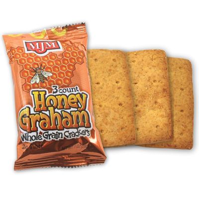 MJM HONEY GRAHAM Crackers - Case of 150 Packs | Wholesome and Flavorful Snack | Perfect for Any Occasion | Healthy and Satisfying