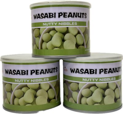Apexy Roast Peanuts Snack Pack of 3 (Wasabi Peanuts)