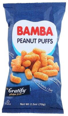 BAMBA Peanut Butter Puffs by Osem Foods Israel - Gluten Free &amp; Vegan 2.5 oz (Pack Of 12)