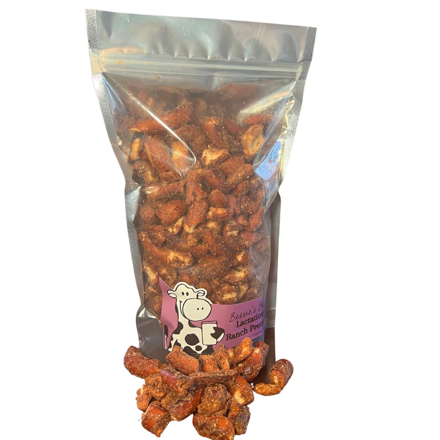 Bessies Best Lactation Pretzels | Ranch Flavored Pretzels | Milk Boosting Lactation Snacks | Increase Milk Supply | Lactation Cookie Alternative | Delicious Crunchy Pretzels | 1 Lb. Bag