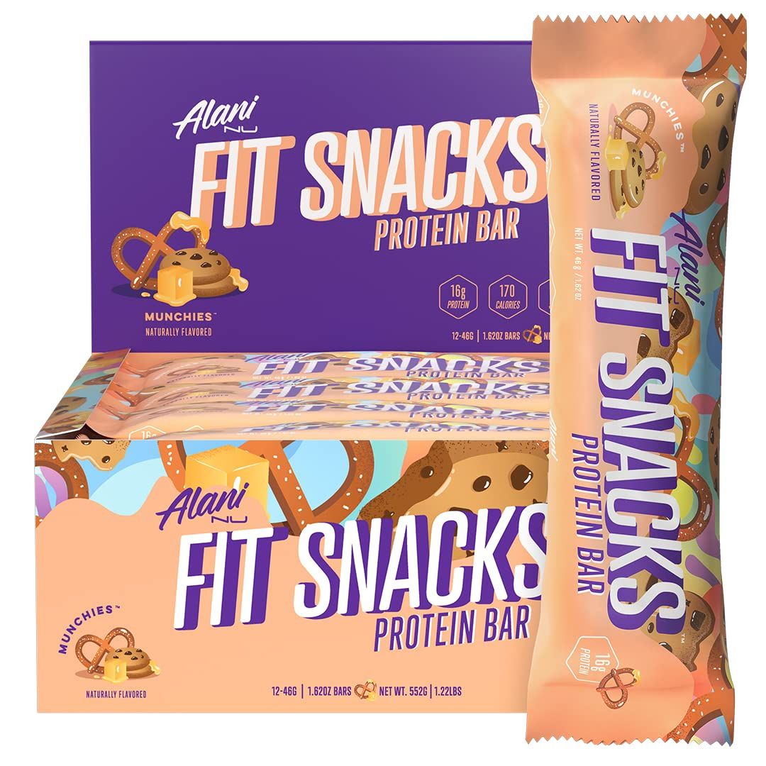 Alani Nu Fit Snacks Protein Bar - Munchies - 12 Bars