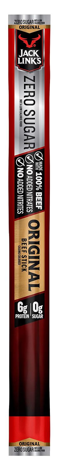 Jack Link&#39;s Beef Sticks, Zero Sugar, 1 Count - Protein Snack, Meat Stick with 6g of Protein, Made with Premium Beef, No Added MSG, 0.92 Ounce