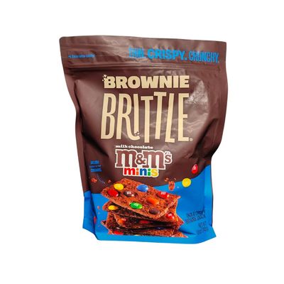 Sheila G&#39;s Brownie Brittle - M&amp;Ms | Thin and Crispy | Sweet Snacks | Family Size (Pack of 1, 12oz) | Rich Gourmet Brownie Bites Dessert