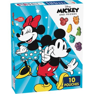 Disney Mickey and Friends Fruit Flavored Snacks, Treat Pouches, Gluten Free Snack, 10 Ct, 8 oz