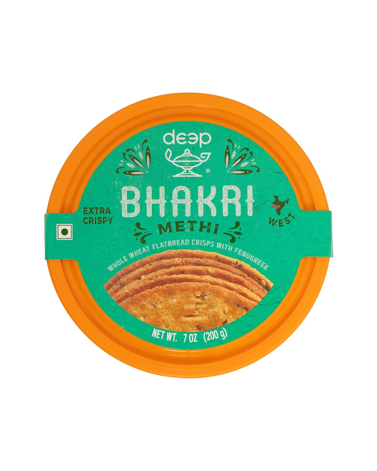 Deep Methi Bhakri - 7Oz | Ready to Eat | Best Choice for Snack Time, Parties &amp; Events | Healthy Traditional Gujarati Snacks| Hygienically Vacuum Packed | Serve with Tea &amp; Coffee