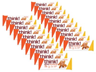thinkThin Protein &amp; Fiber Bars, Salted Caramel, 1.41 Ounce (20 Count)