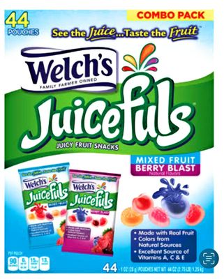 Welch&#39;s Juicefuls Juicy Fruit Snacks, Mixed Fruits, Berry Blast, 44ct