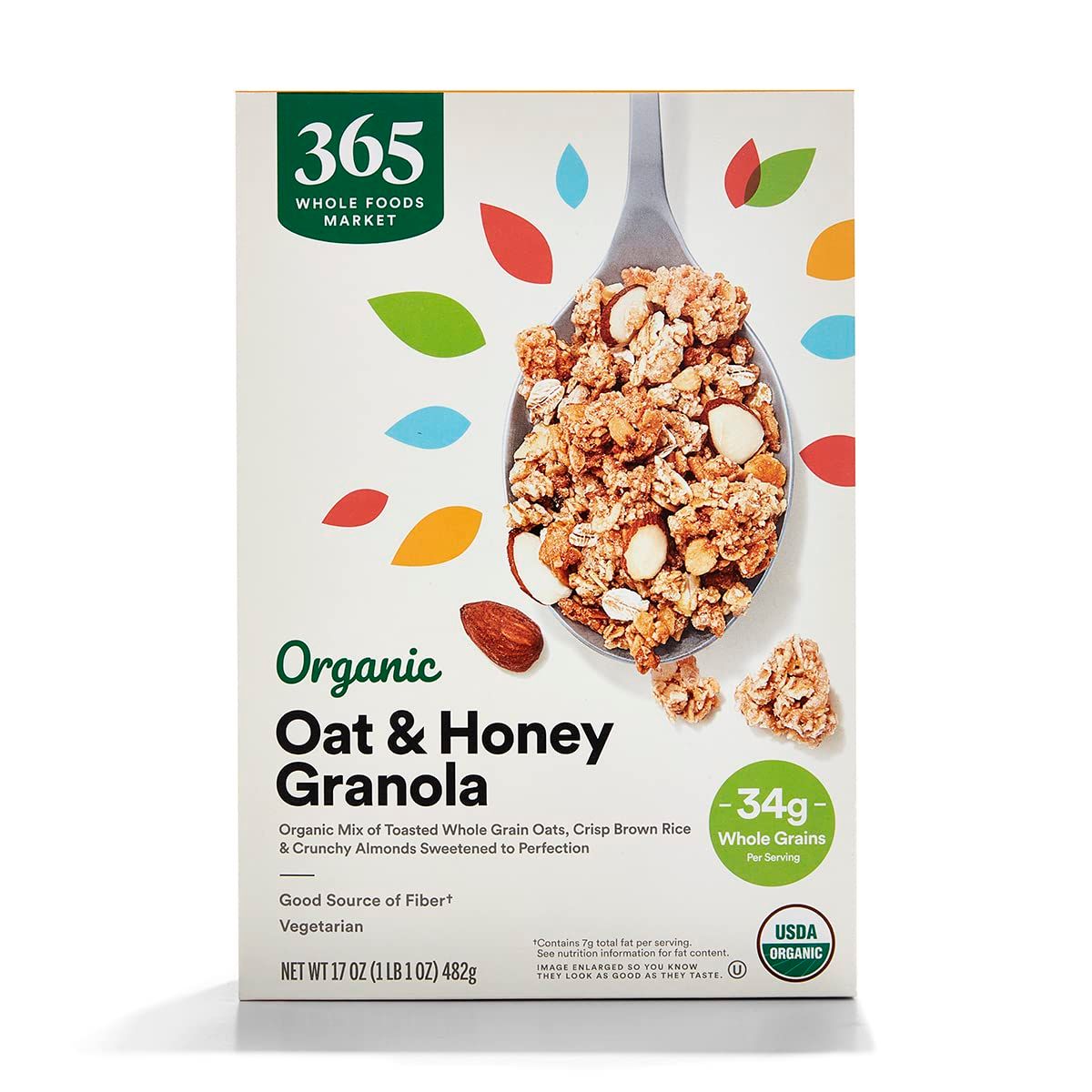 365 by Whole Foods Market, Organic Granola Oat And Honey, 17 Ounce