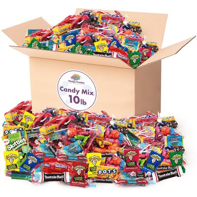 Candy Variety Pack, 10 lb Pack of Candy Bulk Individually Wrapped, Ideal Assorted Candy for Parties, Christmas and the Holidays.