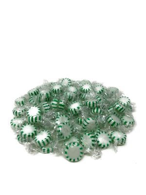 Spearmint Starlights Hard Candy Mints - 1 lbs - Spearmint Flavored Old School Disks Classic Hard Candies - American Vintage Candy Snack - Individually Wrapped, 16 oz.