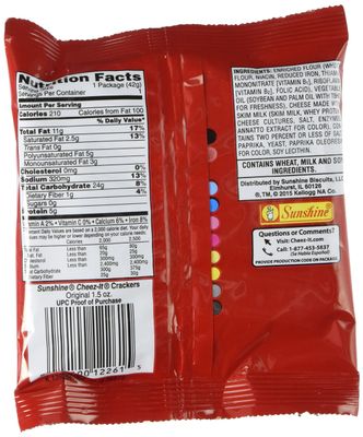 Sunshine Cheez-It Crackers, 8 PacksBox