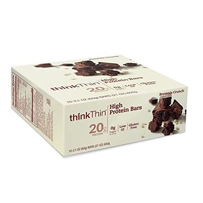 Think Products ThinkThin Bar Brownie Crunch - 10 Bars