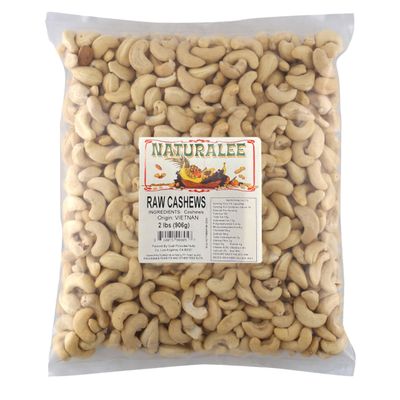 Naturalee Cashews 2 lbs - Raw, Unsalted - Natural Heart Healthy Snack