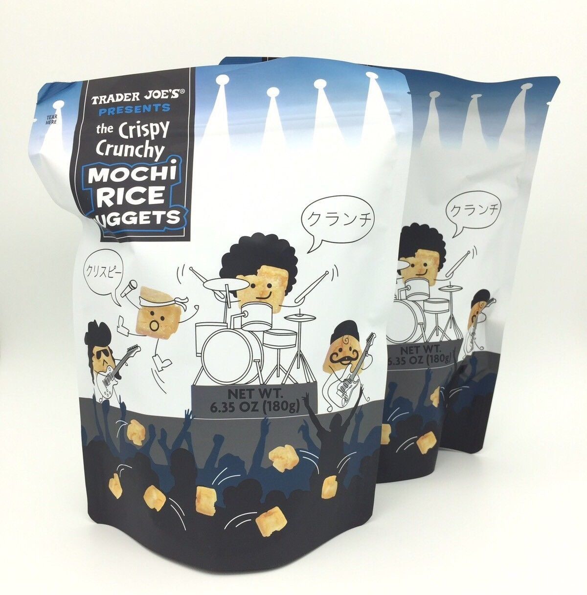 Trader Joe&#39;s Crispy Crunchy Mochi Rice Nuggets 6.35 oz (Pack of 2)
