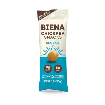 Biena Sea Salt Roasted Chickpea Snacks, 1.2 Ounce - 40 per case.