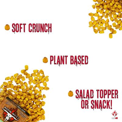 Chile Lemon, Jalapeno Cheddar, Sour Cream &amp; Onion Toasted Corn | Soft Crunch Roasted Corn Kernels Variety Pack | Runnin Wild Foods | 1.5-pound total (Box of 3 bags, 8oz each)