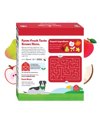 Once Upon a Farm Organic Soft Baked Kids' Bars, Apple &amp; Oat | 8 Boxes, 32 Total Bars