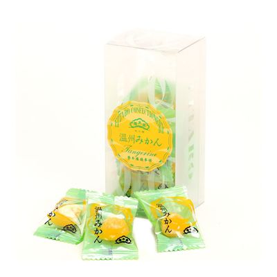 Eitaro Sohonpo Eitaro Natural Fruit Candy MANDARIN ORANGE 12 pieces,Japanese Candy, Wagashi, Handmade, No Additive, Made in Japan