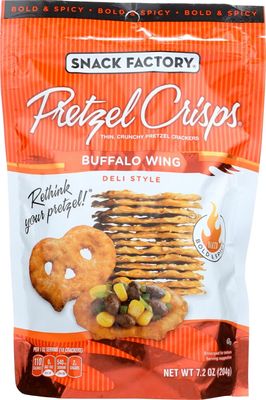 Pretzel Crisps Snack Factory Buffalo Wing Pretzel Crisps - 7.2 oz - 2 pk
