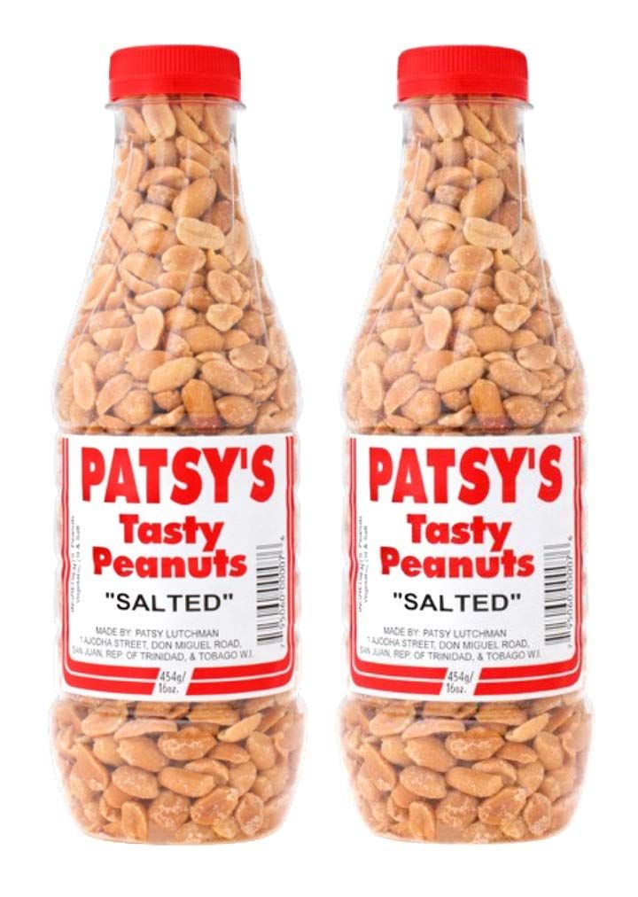 Patsy&#39;s Tasty Peanuts (Salted) - 16oz (Pack of 2) - Trinidad &amp; Tobago Snacks