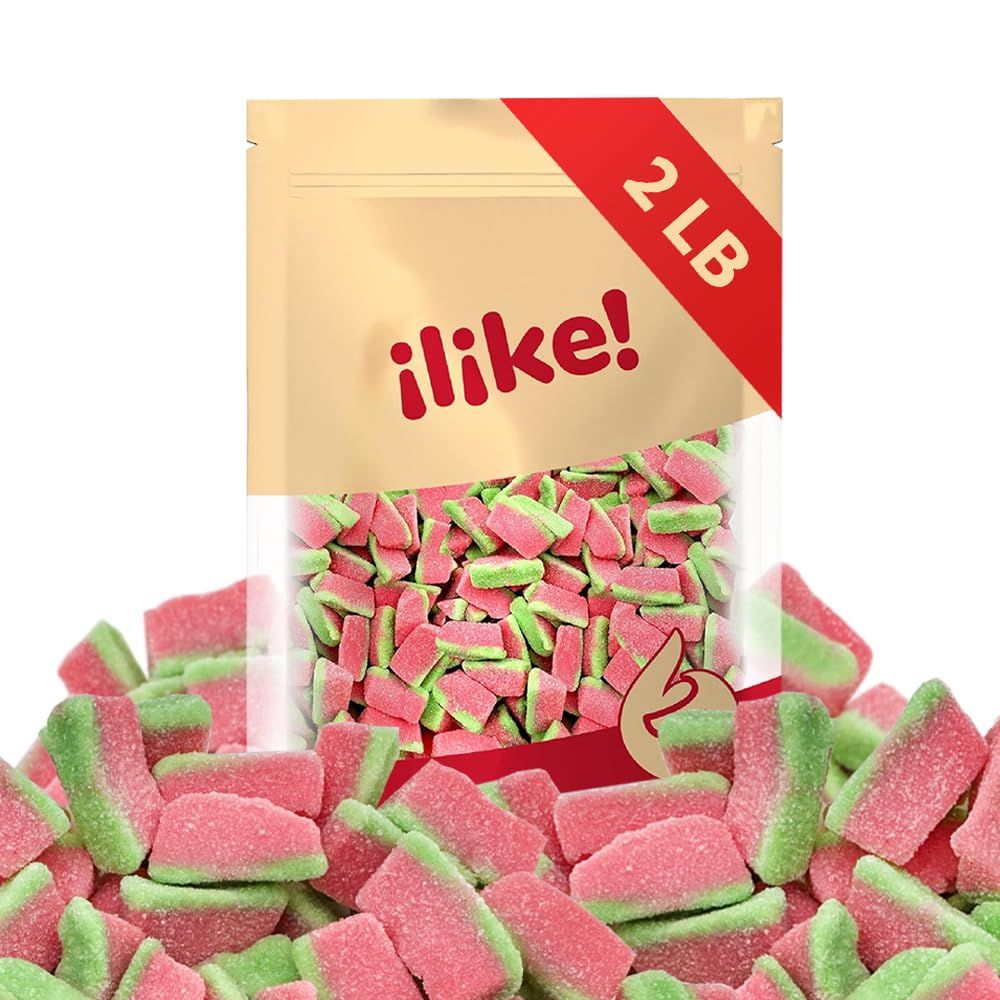 Watermelon Wedges | 2-Pound Pack | Gummy Candy, Sour and Sweet