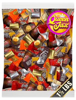 Assorted Chocolate Candy Variety Pack Bulk - 1.5 Lb Bulk Candy Chocolate Mix - Chocolate Candy Bulk - Chocolate - Bulk Candy Individually Wrapped Chocolate Candy Bars - Christmas Candy Bulk