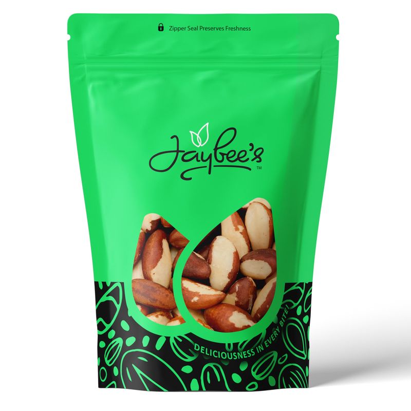 Raw Brazil Nuts 2 Pounds (32 oz) | Whole Natural Unsalted Brazilian Nuts | Healthy Protein Snack Whole Foods, Keto, Vegan Diet Friendly | Compare to Organic Brazil Nut | Kosher | Jaybee&#39;s