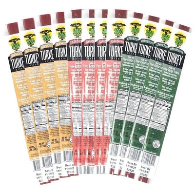 Turkey Variety, Sogo Snacks, No Sugar, Low Carb, Free-Range from a Family Farm. No Soy, MSG, Dairy, Nuts, Nitrates. Gluten Free Non-GMO. Keto, Whole, Paleo Friendly (Turkey Variety, 1-oz, 24 Cnt)