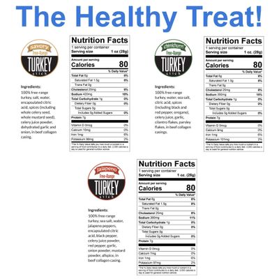 Turkey Variety, Sogo Snacks, No Sugar, Low Carb, Free-Range from a Family Farm. No Soy, MSG, Dairy, Nuts, Nitrates. Gluten Free Non-GMO. Keto, Whole, Paleo Friendly (Turkey Variety, 1-oz, 24 Cnt)