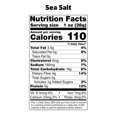 Bada Bean Bada Boom - Plant-Based Protein, Gluten Free, Vegan, Crunchy Roasted Broad (Fava) Bean Snacks, 100 Calories per Serving, Sea Salt, 4.5 Ounce (Pack of 6)