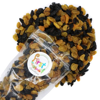 FirstChoiceCandy Jumbo Seedless Raisins Great Snacks (Mix Golden &amp; Black, 2 Pound)