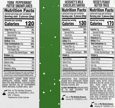 HERSHEY'S Holiday Stocking Stuffers Shapes Snacks 105Piece Net Wt 59.25 Oz, ()