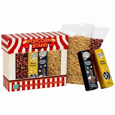 Wabash Valley Farms Movie Night Popcorn Gift Set - Movie Night Supplies for Gift Basket