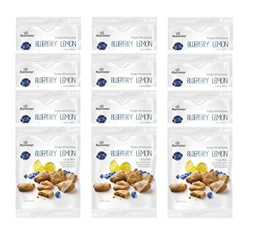 Appleways Whole Grain Blueberry Lemon Crispy Bites | 1 Oz | Pack of 12