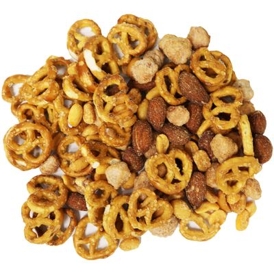 Anna and Sarah Sweet and Savory Deluxe Mix Honey Roasted Peanut, Spicy Peanut, Smoked Almonds, Toffee Peanut and Pretzels in Resealable Bag 2 Lbs