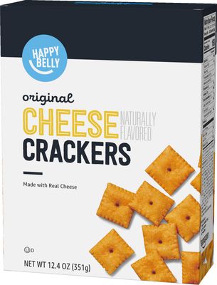 Amazon Brand - Happy Belly Original Cheese Crackers, 12.4 ounce (Pack of 1)