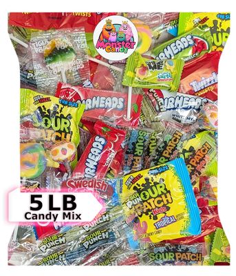 Party Favor Candy Mix - 5 lb Pinata Stuffers Candy Bulk - Goodie Bag Stuffers for Kids Party Favors - Candy Variety Pack - Bulk Candy Bags - Bulk Candy Individually Wrapped Candies - Parade Candy