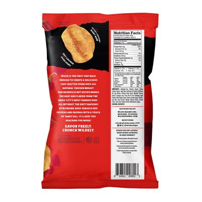 WILDE Nashville Hot Protein Chips, Thin and Crispy, High Protein, Keto friendly, Made with Real Ingredients, 2.25oz Bags (Pack of 8)