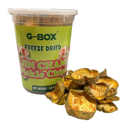 G-BOX Chamoy Freeze Dried Pickle Chips, Healthy Snacks for Adults - Low Calorie, Freeze Dried Food(1.8 Ounce, Chamoy)