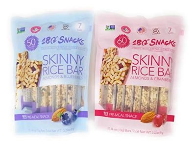 180 Snacks Skinny Rice Bar Pre-Meal Snack Bundle