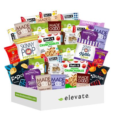 Allergy Friendly DELUXE Size Snack Box (30 count). Top 8 Allergen Free, Gluten Free, Vegan Snacks.