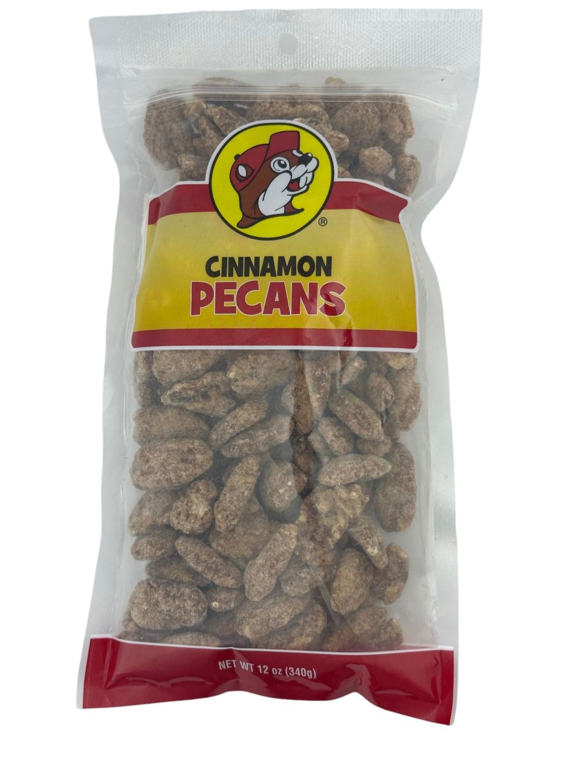 Buc-ee&#39;s Flavored Pecans, Flavored Nuts in Resealable 12oz Bag (Cinnamon, 12oz)