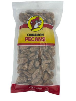Buc-ee&#39;s Flavored Pecans, Flavored Nuts in Resealable 12oz Bag (Cinnamon, 12oz)