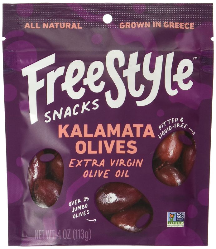 Freestyle Snacks Extra Virgin Olive Oil Kalamata Olives, 4 OZ
