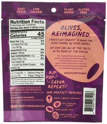 Freestyle Snacks Extra Virgin Olive Oil Kalamata Olives, 4 OZ