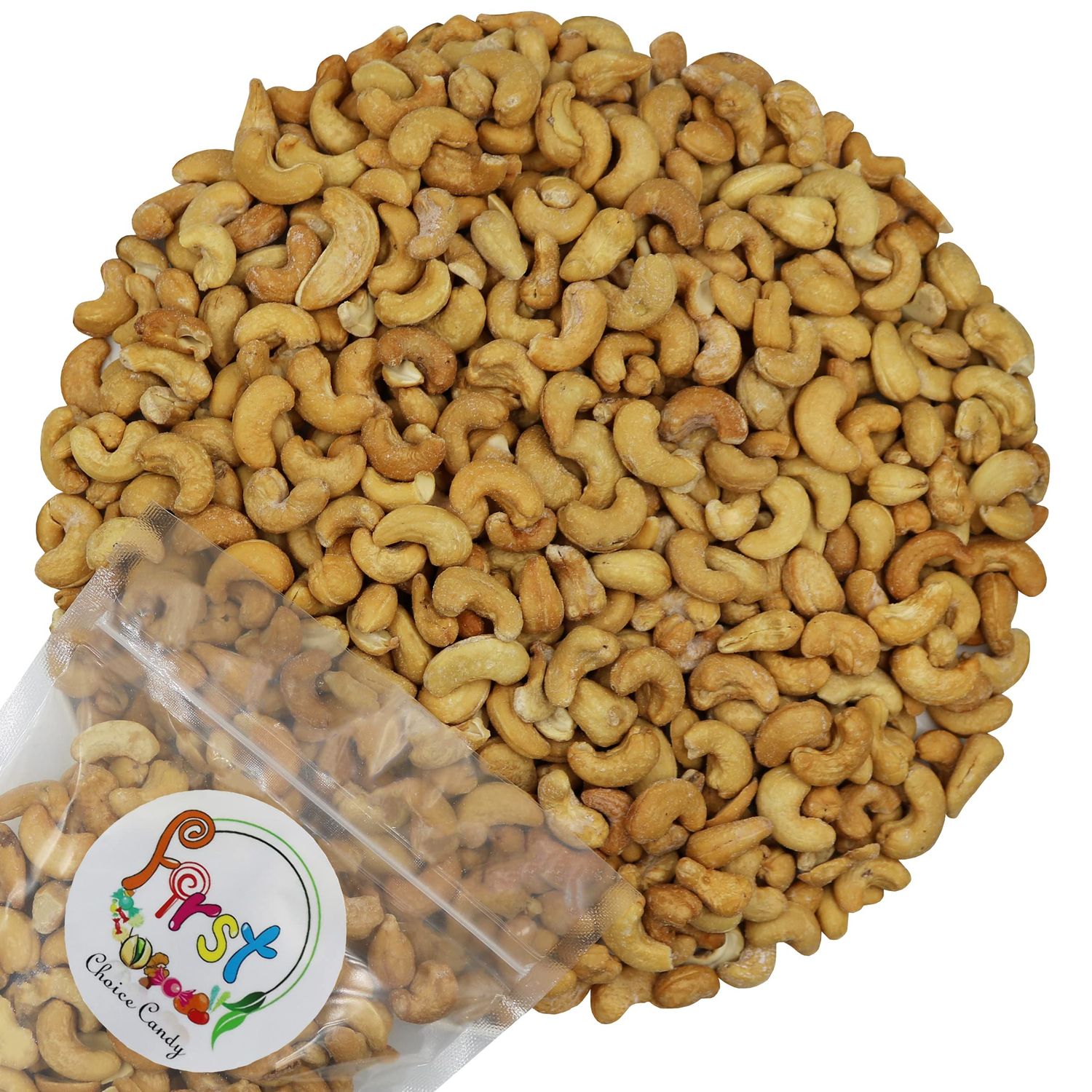 FirstChoiceCandy Roasted &amp; Salted Whole Cashews 5 Pound