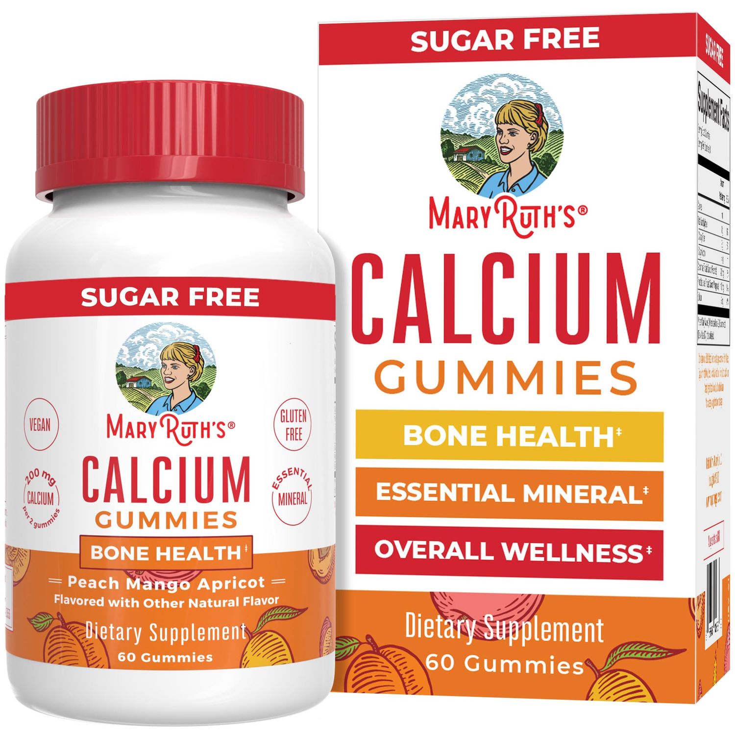 MaryRuth Organics Calcium Supplement | Sugar Free | Calcium Gummies for Women and Men Ages 14+ | Strong Bones and Teeth | Essential Mineral | Vegan | Gluten Free | 60 Count