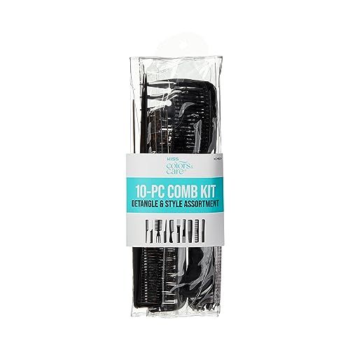 KISS Professional 10-pc Comb Set-Detangle &amp; Style Assortment