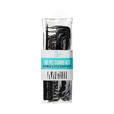KISS Professional 10-pc Comb Set-Detangle &amp; Style Assortment