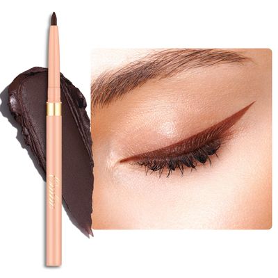 Oulac Brown Eyeliner Pencil Waterproof Smudge Proof, Brown Eyeliner Retractable, Smooth and Creamy Eye Makeup for Precision Application Vegan &amp; Cruelty-Free, 03 Teddy